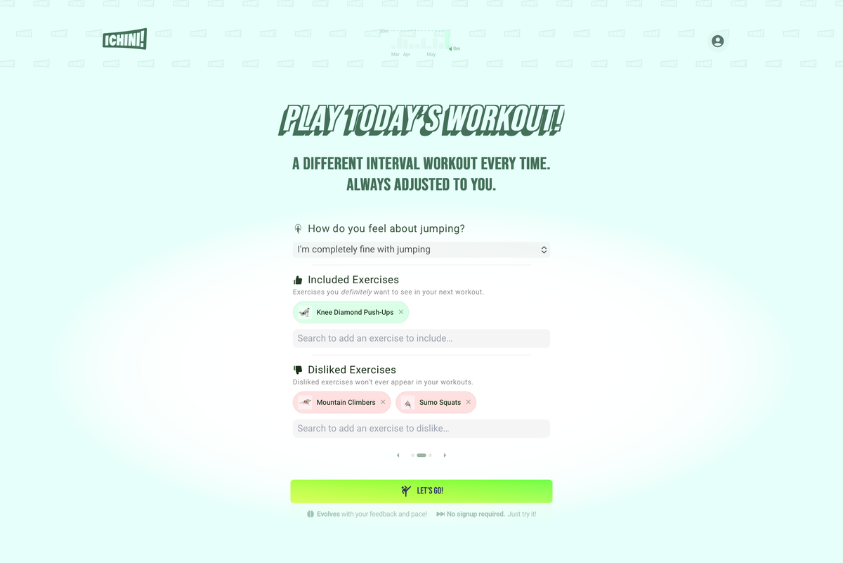 Now Live: Exclude and Include Specific Exercises In Your Workouts